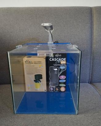 acquario 25x25 nuovo completo