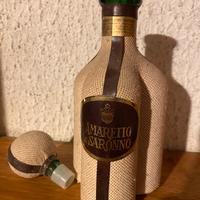 Rara bottoglia trilobata juta Amaretto di Aaronno