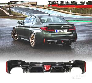 DIFFUSORE BMW G30 G31 LOOK M5 CS NERO LUCIDO