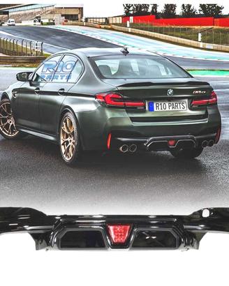 DIFFUSORE BMW G30 G31 LOOK M5 CS NERO LUCIDO