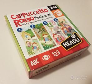 Set 4 puzzle Cappuccetto Rosso Montessori
