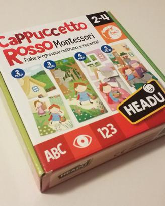 Set 4 puzzle Cappuccetto Rosso Montessori