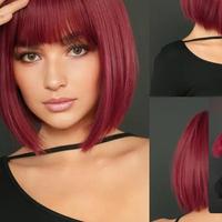 PARRUCCA ROSSA CAPELLI CORTI liscia