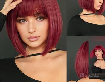 PARRUCCA ROSSA CAPELLI CORTI liscia