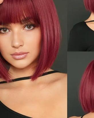 PARRUCCA ROSSA CAPELLI CORTI liscia