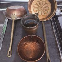 STOCK 4 PEZZI DI RAME VINTAGE