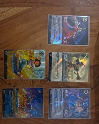 Carte Lorcana Enchanted + set Carte + 2 mazzi 