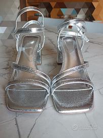 Sandali tacco argento asos