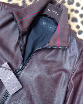 Giubbotto Gucci Uomo Pelle Tg.48 - 100% Originale