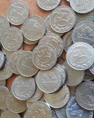 Monete 50 lire nuove