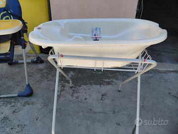 Vasca da bagno neonati + cavallino a dondolo