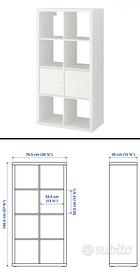 Kallax 6 cubi Ikea bianco