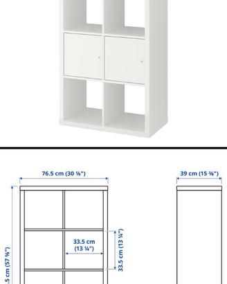 Kallax 6 cubi Ikea bianco