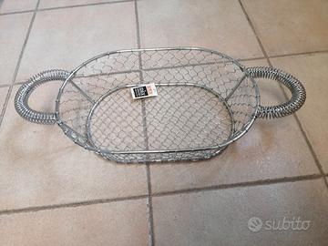 portafrutta in acciaio