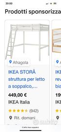 Letto soppalco ikea