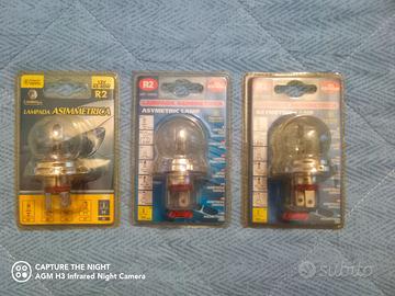 3x lampada lampadina R2 asimmetrica 12V 45/40W