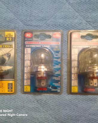 3x lampada lampadina R2 asimmetrica 12V 45/40W