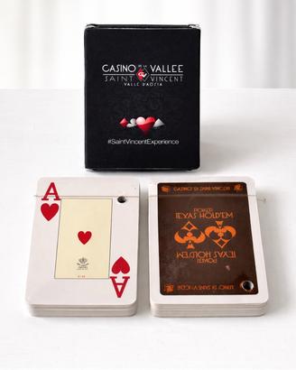 Due mazzi di carte Casinò di Saint Vincent