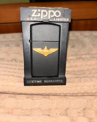 Zippo Vintage 1986 Navy Wings con box originale