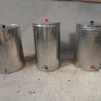 Fusto  acciaio inox per olio da 100 LT  NUOVI