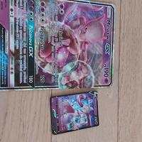 2 carte pokèmon (Mewtwo gx max e mewtwo V max).