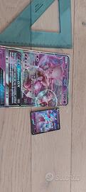 2 carte pokèmon (Mewtwo gx max e mewtwo V max).