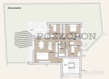 Montebelluna - Appartamento tre camere giardino