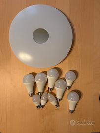 Set Lampadine Smart WiFi RGB + Plafoniera Alexa