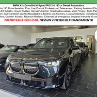 BMW X3 XDrive20d M-Sport PRO NEW MODEL C19" Tetto
