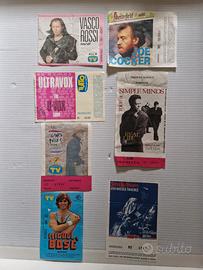 tagliandi concerti Vasco Bowie  pooh Springsteen 