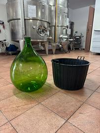 Damigiana vino con custodia