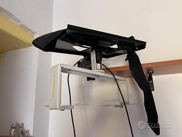 Staffa supporto a muro lettore dvd/videocassette