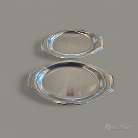 2 vassoi in acciaio inox AMC