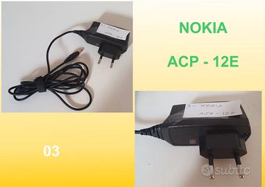 3 - carica batterie da parete Nokia ACP-12E