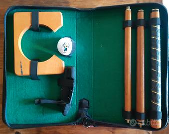 Set allenamento golf con custodia.