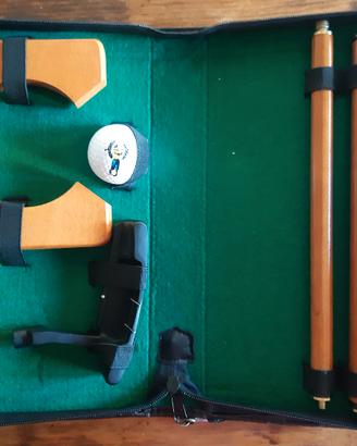 Set allenamento golf con custodia.