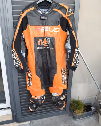 Tuta in pelle di canguro Racing moto 