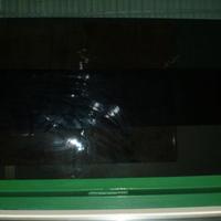 Nr. 2 lastre di vetri fumè alti cm 227