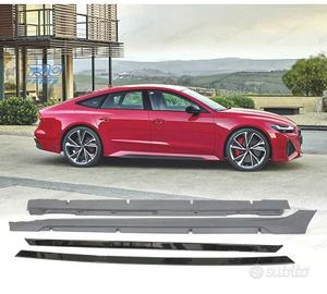 PROFILI LATERALI PER AUDI A7 18- LOOK RS7 IN ABS