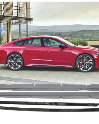 PROFILI LATERALI PER AUDI A7 18- LOOK RS7 IN ABS