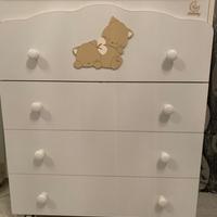 Culla italbaby con fasciatoio