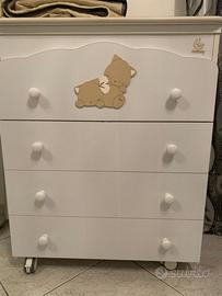 Culla italbaby con fasciatoio