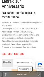 Seaspin labrax 10imo anniversario