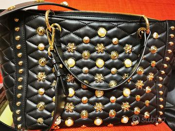 Borsa Trapuntata Con Borchie Venezia Sodini nera