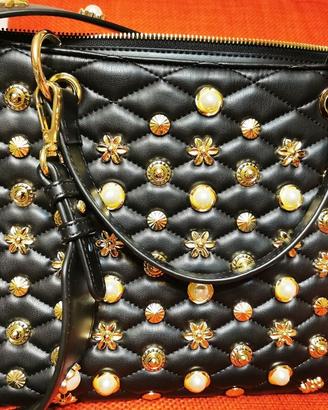 Borsa Trapuntata Con Borchie Venezia Sodini nera