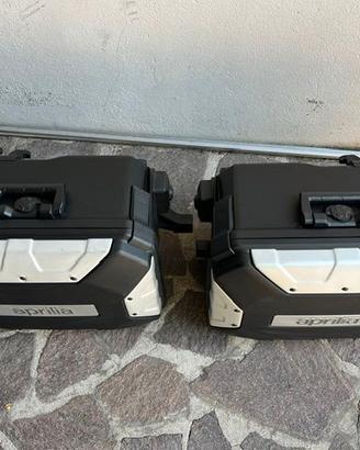 coppia di valigie originali per Apriia Tuareg 660
