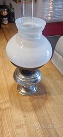 Lampada a petrolio vintage + coppa EPNS marcata
