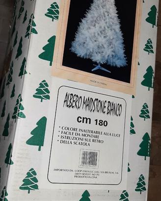 Scatola di montaggio albero di Natale bianco