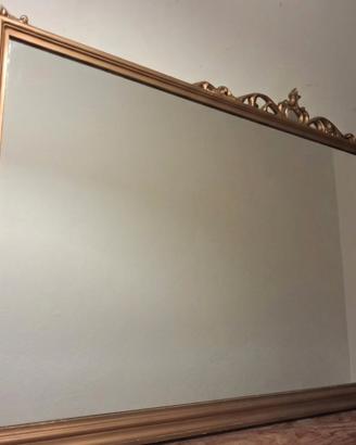 Specchio vintage con cornice dorata stile barocco 