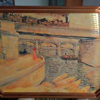 STAMPA, VAN GOGH PONTE DI ARNIERES dm: 1.30 x 1.00